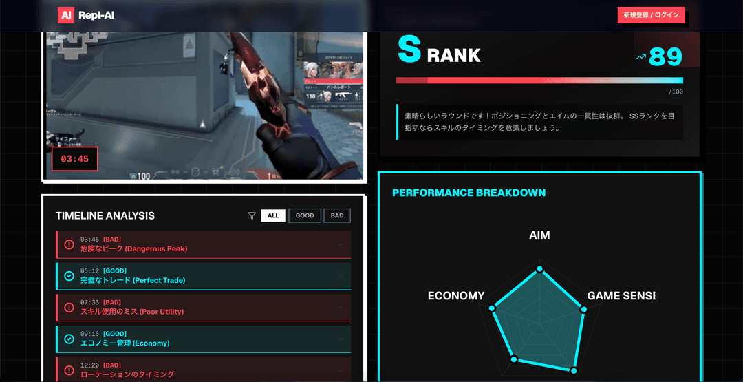 Repl-AI - AIゲームコーチングサービス
